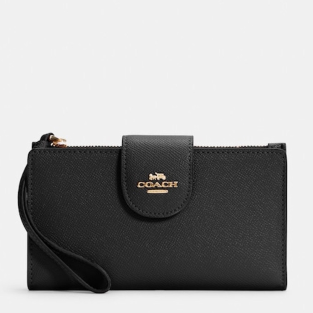 Authentic Coach Tech Wallet Black NWT